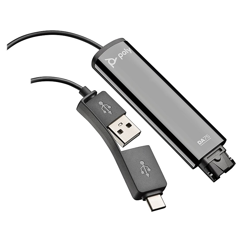 Poly DA75 Digital Adapter, Black (218266-01) image 1