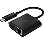 Belkin USB-C to Ethernet + Charge Adapter, Male to Female, Black (INC001btBK)~#|#~sp147608253_sc7