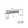Bush Business Furniture Hybrid 72"W Computer Table Desk with Metal Legs, Platinum Gray (HYD373PG)~#|#~sp147608266_sc7