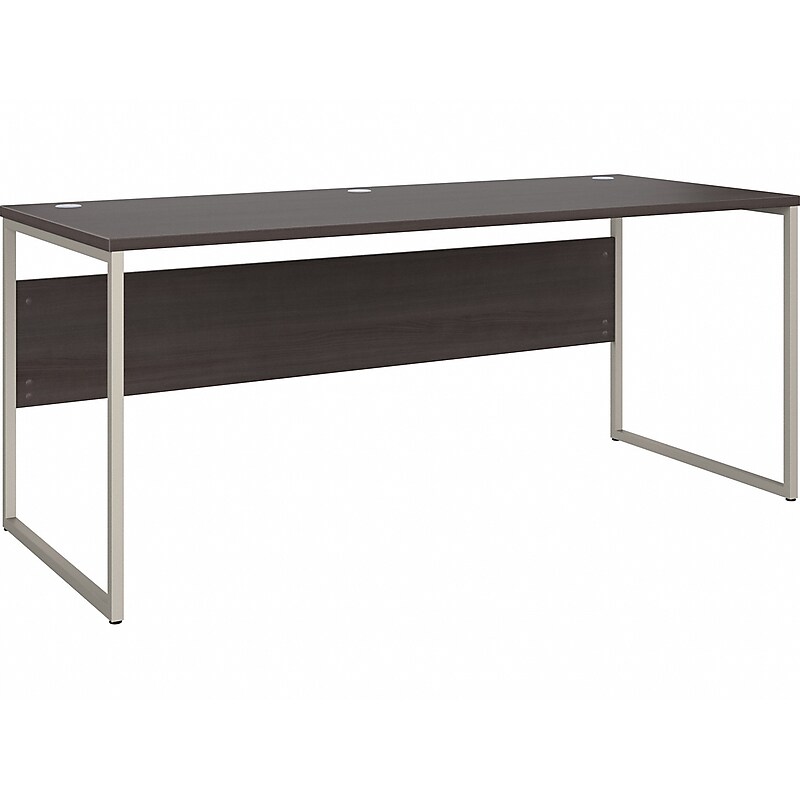 Bush Business Furniture Hybrid 72"W Computer Table Desk with Metal Legs, Storm Gray (HYD373SG) image 1