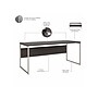 Bush Business Furniture Hybrid 72"W Computer Table Desk with Metal Legs, Storm Gray (HYD373SG)~#|#~sp147608276_sc7