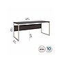 Bush Business Furniture Hybrid 72"W Computer Table Desk with Metal Legs, Storm Gray (HYD373SG)~#|#~sp147608277_sc7