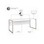 Bush Business Furniture Hybrid 72"W Computer Table Desk with Metal Legs, White (HYD373WH)~#|#~sp147608284_sc7