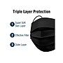 WeCare 3-ply Disposable Face Mask, Adult, Midnight Black, 50/Box (WMN100119)~#|#~sp147608695_sc7
