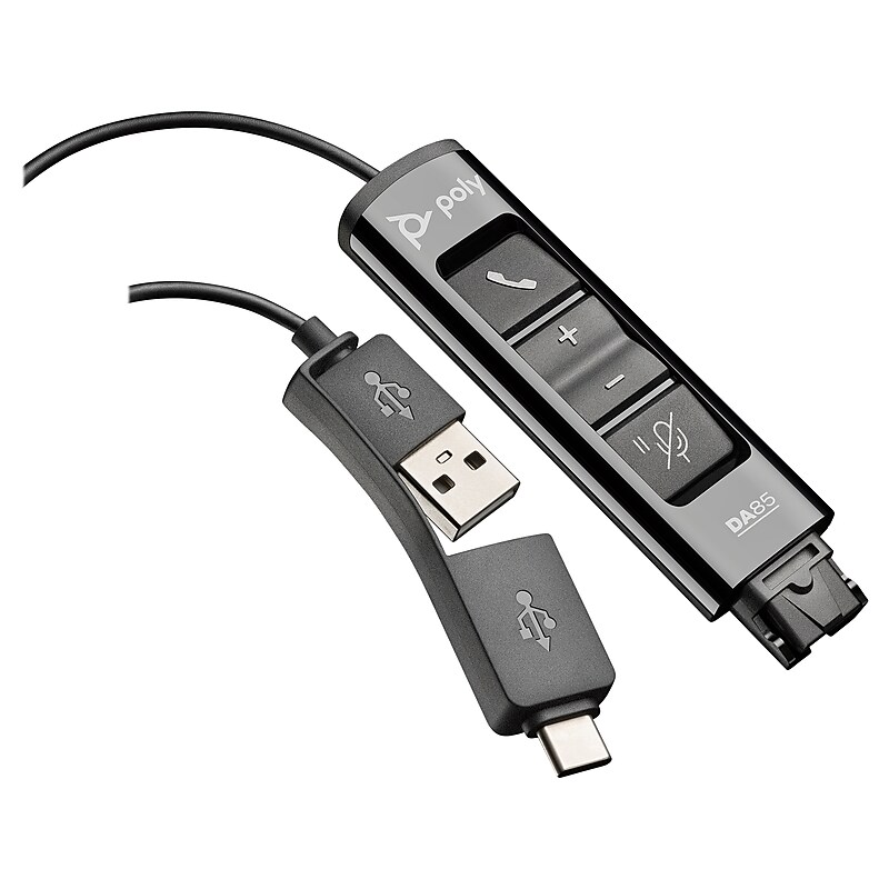 Poly DA85 Digital Adapter, Black (218267-01) image 1