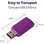 Verbatim PinStripe 16GB USB 2.0 Type A Flash Drive, Assorted Colors (99813)~#|#~sp147695535_sc7