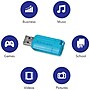 Verbatim PinStripe 16GB USB 2.0 Type A Flash Drive, Assorted Colors (99813)~#|#~sp147695537_sc7