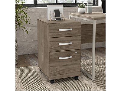 Bush Business Furniture Hybrid 3-Drawer Mobile Vertical File Cabinet - Thumbnail 2