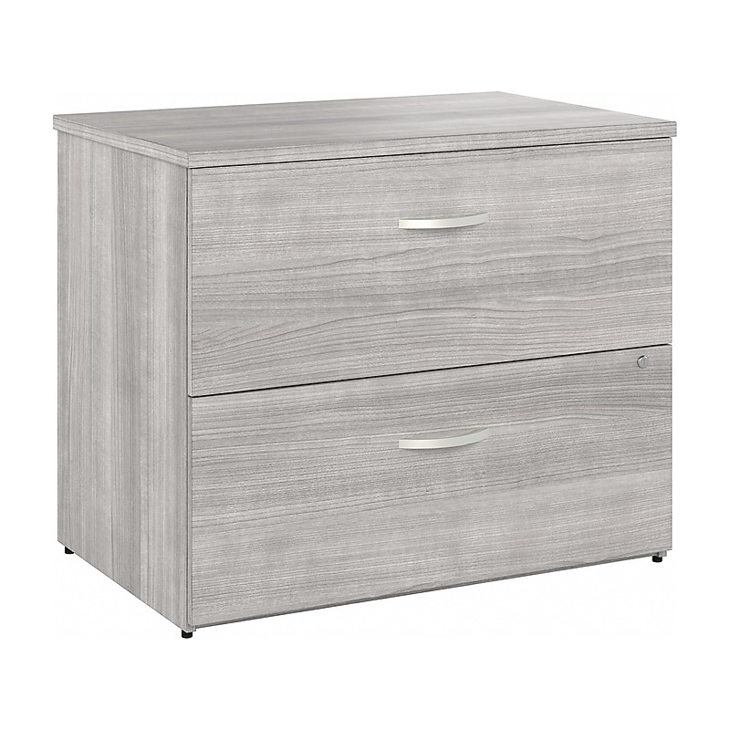 Bush Business Furniture Hybrid 2-Drawer Lateral File Cabinet, Letter/Legal, Platinum Gray, 36" (HYF136PGSU-Z) image 1