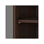Bush Business Furniture Hybrid 73"H 5-Shelf Bookcase with Doors, Black Walnut Laminated Wood (HYB024BW)~#|#~sp147696169_sc7