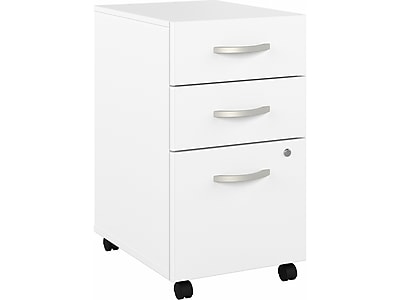 Hybrid 3-Drawer Mobile Vertical File Cabinet - Thumbnail 2