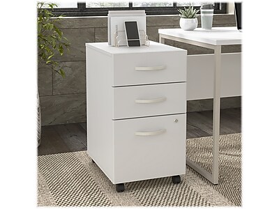 Hybrid 3-Drawer Mobile Vertical File Cabinet - Thumbnail 3