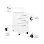 Bush Business Furniture Hybrid 3-Drawer Mobile Vertical File Cabinet, Letter/Legal Size, Lockable, White (HYF216WHSU-Z)~#|#~sp147696191_sc7