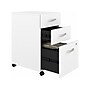 Bush Business Furniture Hybrid 3-Drawer Mobile Vertical File Cabinet, Letter/Legal Size, Lockable, White (HYF216WHSU-Z)~#|#~sp147696194_sc7
