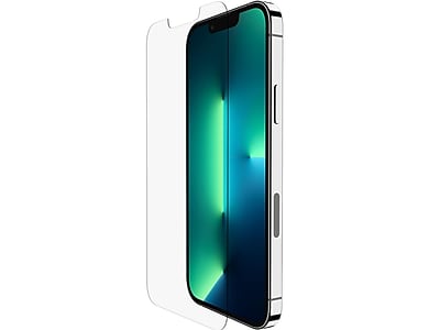 Belkin iPhone 13 Pro Max Screen Protector TemperedGlass, AntiMicrobial-Treated, Easy Application Bubble Free with Included Guide Stickers (OVA070ZZ)