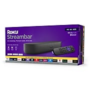 Roku Streambar 4K/HD/HDR Streaming Media Player & Premium Audio, All In One (9102R)