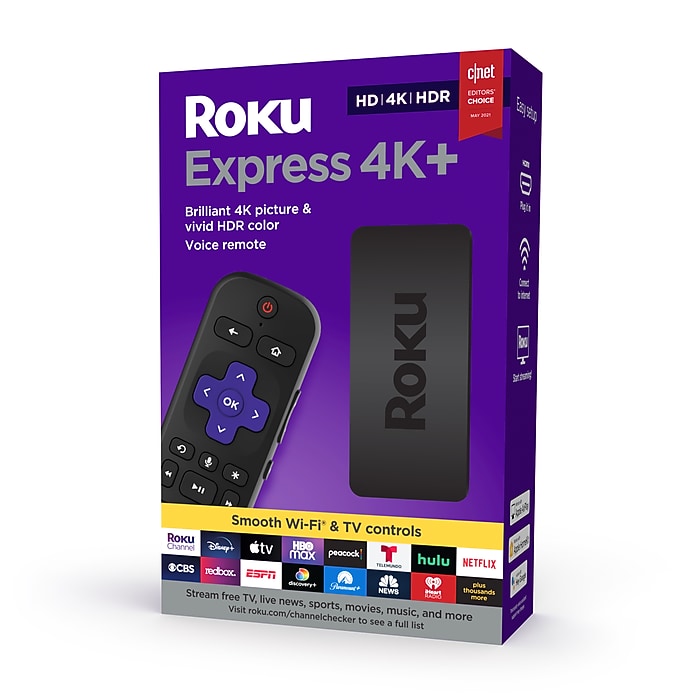 Roku Express 4K Plus 3941R Streaming Media Player, Black