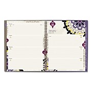 Cambridge® Vienna Weekly/Monthly Appointment Book, 11 x 8.5, Purple, 2022