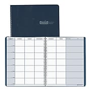 House of Doolittle™ Teacher's Planner, Embossed Simulated Leather Cover, 11 x 8-1/2, Blue