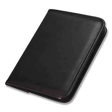 Samsill® Professional Padfolio, 3/4" x 9 1/4", Open Style, Black