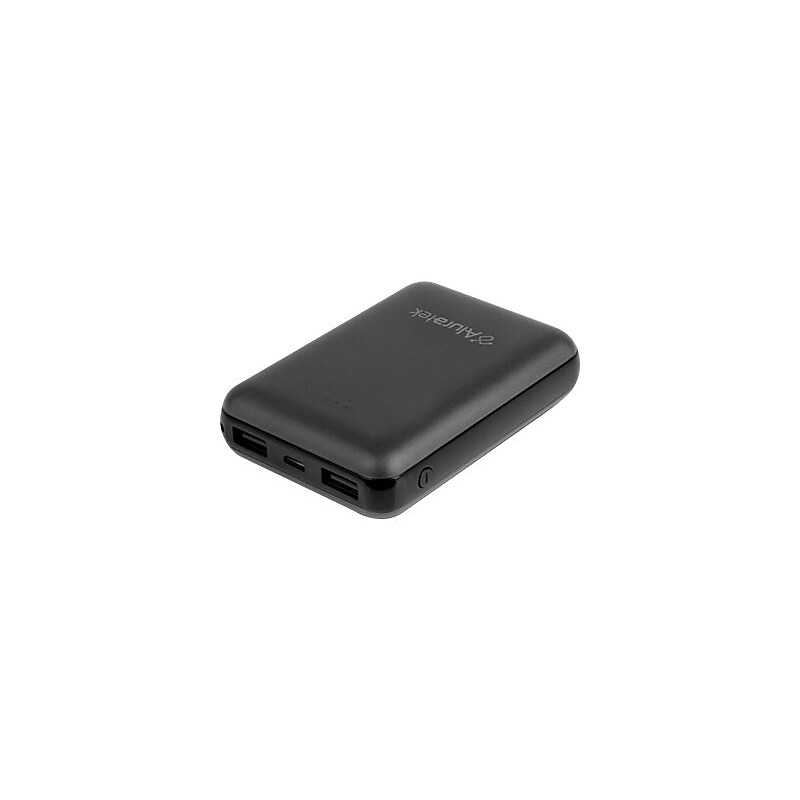 Aluratek USB Power Bank for Most Smartphones, 10000mAh, Black (ASPB10KF) image 1