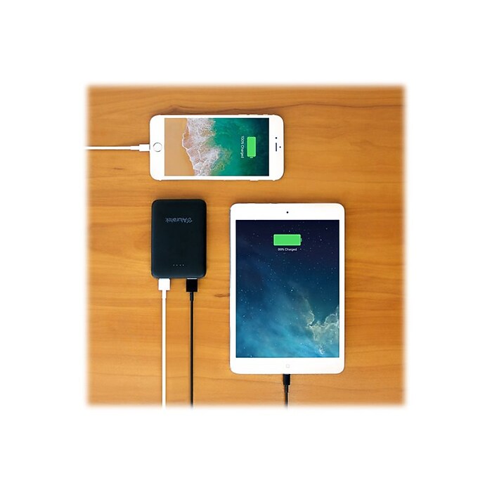 Aluratek USB Power Bank for Most Smartphones, 10000mAh, Black