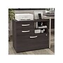 Bush Business Furniture Hybrid 26" Office Storage Cabinet with Drawers and 2 Shelves, Storm Gray (HYF130SGSU-Z)~#|#~sp147787976_sc7