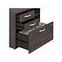 Bush Business Furniture Hybrid 26" Office Storage Cabinet with Drawers and 2 Shelves, Storm Gray (HYF130SGSU-Z)~#|#~sp147787980_sc7