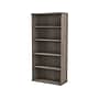 Bush Business Furniture Hybrid 73"H 5-Shelf Bookcase with Adjustable Shelves, Modern Hickory Laminated Wood (HYB136MH-Z)~#|#~sp147788027_sc7