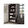 Bush Business Furniture Hybrid 73"H 5-Shelf Bookcase with Adjustable Shelves, Storm Gray Laminated Wood (HYB136SG-Z)~#|#~sp147788043_sc7