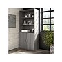 Bush Business Furniture Hybrid 73"H 5-Shelf Bookcase with Doors, Platinum Gray Laminated Wood (HYB024PG)~#|#~sp147788051_sc7
