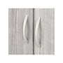 Bush Business Furniture Hybrid 73"H 5-Shelf Bookcase with Doors, Platinum Gray Laminated Wood (HYB024PG)~#|#~sp147788056_sc7