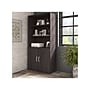 Bush Business Furniture Hybrid 73"H 5-Shelf Bookcase with Doors, Storm Gray Laminated Wood (HYB024SG)~#|#~sp147788060_sc7