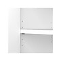 Bush Business Furniture Hybrid 73"H 5-Shelf Bookcase with Adjustable Shelves, White Laminated Wood (HYB136WH-Z)~#|#~sp147788071_sc7
