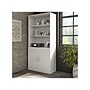Bush Business Furniture Hybrid 73"H 5-Shelf Bookcase with Adjustable Shelves, White Laminated Wood (HYB136WH-Z)~#|#~sp147788073_sc7