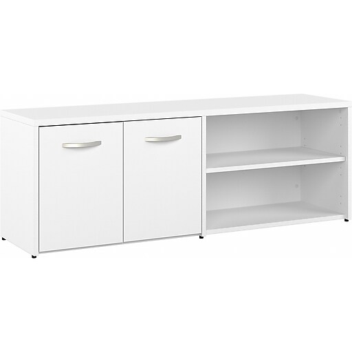 Bush Business Furniture Hybrid 21" Low Storage with Doors and 6