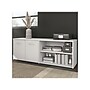 Bush Business Furniture Hybrid 21" Low Storage Cabinet with Doors and 6 Shelves, White (HYS160WH-Z)~#|#~sp147788091_sc7