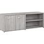 Bush Business Furniture Hybrid 21" Low Storage Cabinet with Doors and 6 Shelves, Platinum Gray (HYS160PG-Z)~#|#~sp147788104_sc7