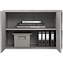Bush Business Furniture Hybrid 21" Low Storage Cabinet with Doors and 6 Shelves, Platinum Gray (HYS160PG-Z)~#|#~sp147788109_sc7