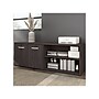 Bush Business Furniture Hybrid 21" Low Storage Cabinet with Doors and 6 Shelves, Storm Gray (HYS160SG-Z)~#|#~sp147788119_sc7