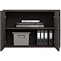 Bush Business Furniture Hybrid 21" Low Storage Cabinet with Doors and 6 Shelves, Storm Gray (HYS160SG-Z)~#|#~sp147788123_sc7