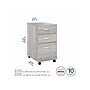 Bush Business Furniture Hybrid 3-Drawer Mobile Vertical File Cabinet, Letter/Legal Size, Lockable, Platinum Gray (HYF216PGSU-Z)~#|#~sp147788139_sc7