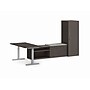HON Mod 60" Computer Desk with Wardrobe and 2 Credenzas, Slate Teak (HLPL60114HATDSKWDSL1)~#|#~sp148019749_sc7