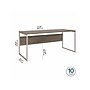 Bush Business Furniture Hybrid 72"W Computer Table Desk with Metal Legs, Modern Hickory (HYD373MH)~#|#~sp148019787_sc7