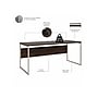 Bush Business Furniture Hybrid 72"W Computer Table Desk with Metal Legs, Black Walnut (HYD373BW)~#|#~sp148019797_sc7