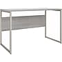 Bush Business Furniture Hybrid 48"W Computer Table Desk with Metal Legs, Platinum Gray (HYD148PG)~#|#~sp148019962_sc7