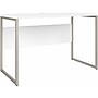 Bush Business Furniture Hybrid 48"W Computer Table Desk with Metal Legs, White (HYD148WH)~#|#~sp148019978_sc7