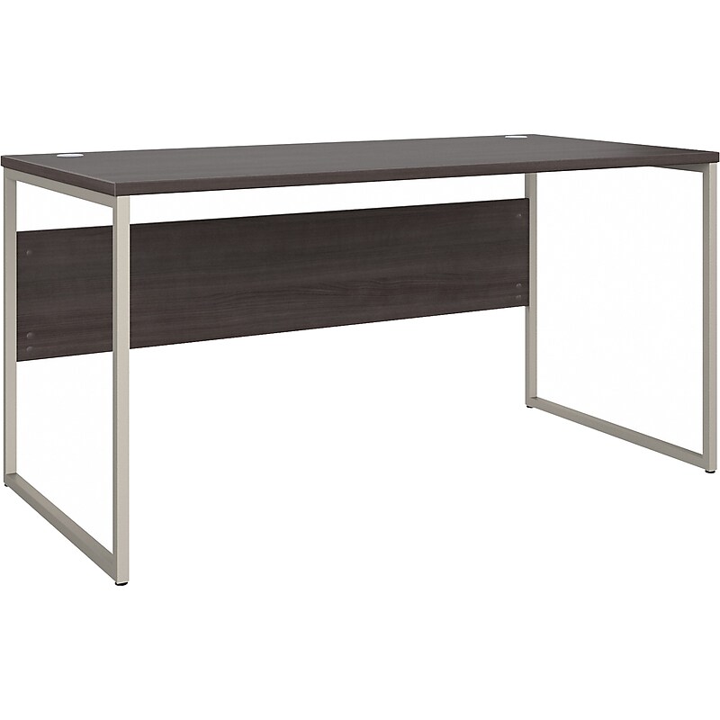 Bush Business Furniture Hybrid 60"W Computer Table Desk with Metal Legs, Storm Gray (HYD360SG) image 1