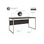 Bush Business Furniture Hybrid 60"W Computer Table Desk with Metal Legs, Storm Gray (HYD360SG)~#|#~sp148020049_sc7