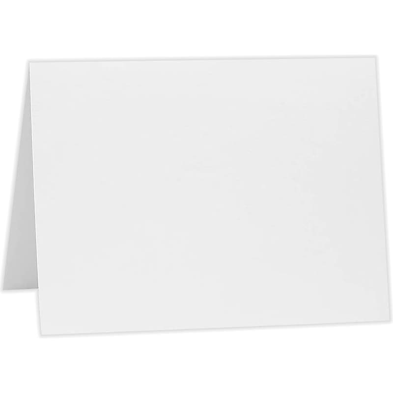 LUX A2 Folded Card (4 1/4 x 5 1/2) 50/Pack, 80lb. Bright White (A2FW-50) image 1